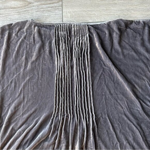 Calypso St Barth Grey Batwing Sleeve Silk Blend Velvet Blouse - Picture 14 of 14
